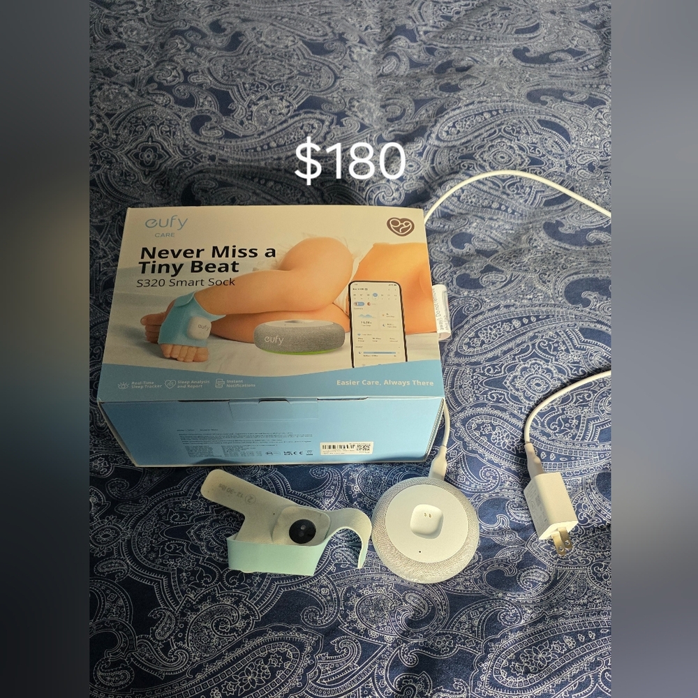 Eufy S320 Smart Sock Baby Monitor - Blue